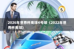 2026年世界杯用球4号球（2022年世界杯用球）