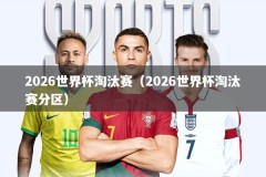 2026世界杯淘汰赛（2026世界杯淘汰赛分区）