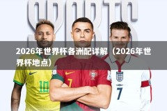 2026年世界杯各洲配详解（2026年世界杯地点）