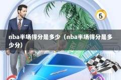 nba半场得分是多少（nba半场得分是多少分）